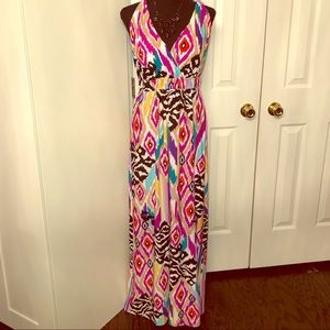 Glamour Multicolor Maxi Dress size 10